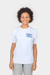 T-shirt unisexe "Follow your dreams" (logo devant)