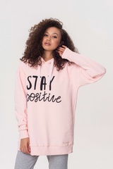 Women's basic hoodie "Positive"