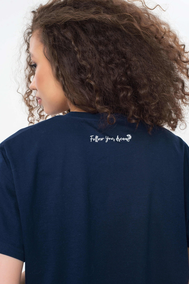 T-shirt basique femme "Follow your dreams"